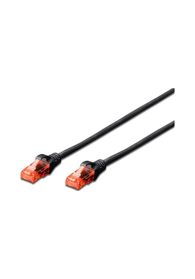 Digitus DK-1617-0025/BL CAT 6 U/UTP Patch Kablo 0.25M Siyah