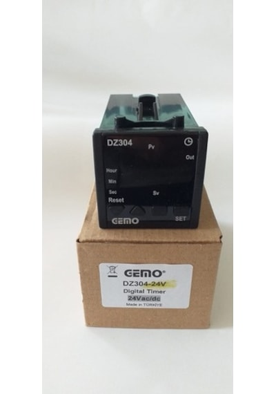 Gemo Dz304-24V Dijital Zaman Rölesi Timer 18...32Vdc/Ac