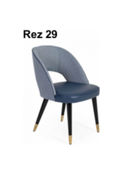 Rez 29 Modern Şık Ergonomik Dayanıklı Konforlu Ahşap Ayaklı Salon Yemek Sandalyesi Modeli Çok Renkli