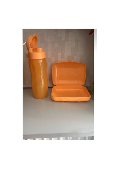 Slim Şişe 500 Ml Ve Mini Şeker 200 Ml Turuncu
