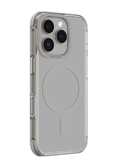 Apple Uyumlu iPhone 16 Pro Kılıf Magsafe Şarj Özellikli Amazingthing Omni Serisi Kapak Gri