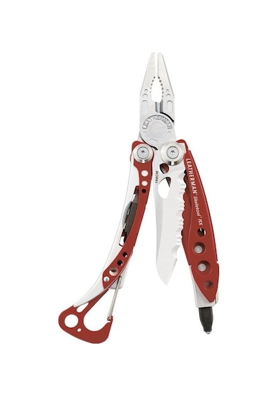 Leatherman Skeletool Rx Red Çok Amaçlı Kamp Çakı Kırmızı