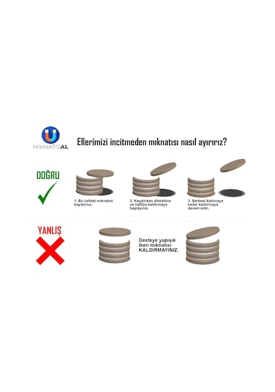 50X20X3Mm 10X5Mm 2 Havşalı Güçlü Neodyum Mıknatıs 10 Adet