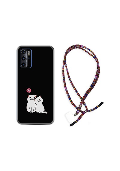 Reeder P13 Blue 2021 Kılıf Rasta Boyun Askılı Love Cats 1690