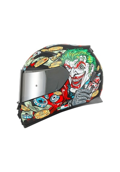 Sway SW 820 Ugly Full Face Gümüş Vizörlü Kask