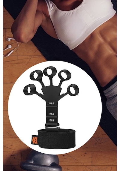 Bilek Kaslandırma Parmak Güçlendirme Egzersiz Bandı Fitness Bilek Çalıştırma Aleti 3 Kademeli