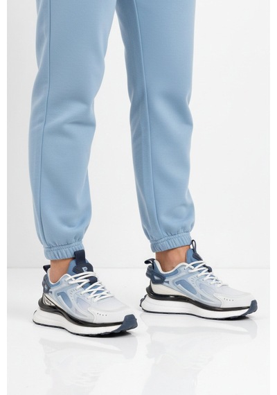 Pierre Cardin Beyaz Mavi Fileli Hafif Esnek Hafızalı Taban Unisex Spor Ayakkabı Pcı-10106 G Beyaz - Mavi