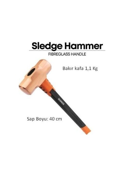 Groz Fiber Saplı Bakır Kıvılcım Çıkarmaz Madırga 1.1 Kg