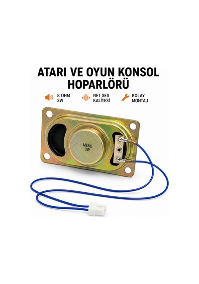 Atari Ve Oyun Konsolu Hoparlörü 8 Ohm 3w Kablolu Retro Oyun Konsolu Hoparlör Yedek Parça