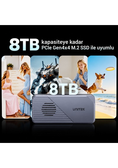 Unıtek Turbocool+ 80gbps M.2 Ssd Kutusu S1253bgy01
