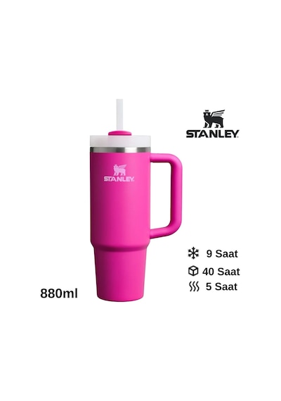 Stanley Quencher H2.0 Flowstate 0.89 L Pipetli Çelik Termos Fuşya