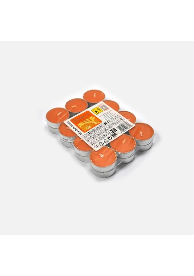 Kokulu Tealight 24'lü Mum Seti Turuncu