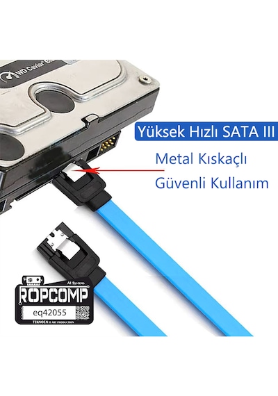 Harddisk Hdd Ssd Dvd Rom Sata3.0 Veri Kablosu 6.0 Gbps