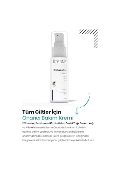 İzderma Onarıcı Bakım Kremi 50 Ml