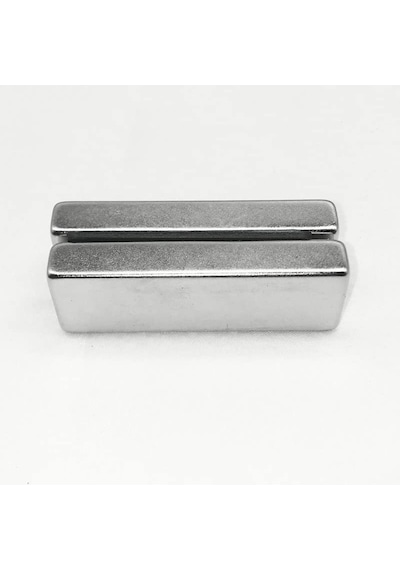 2 Adet 60x20x10 Mm Güçlü Neodyum Mıknatıs, Köşeli Magnet, N35 Kalite