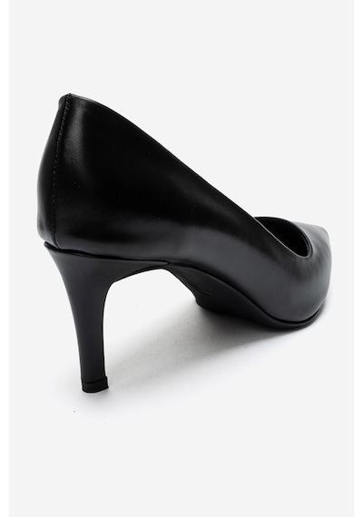 Luvi Shoes Clyde Siyah Cilt Hakiki Deri Kadın Topuklu Ayakkabı