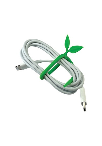 Yaprak Tasarımlı Silikon Poşet Bağlayıcı Kablo Sabitleyeci 5 Li Set 17 Cm Poşet Klipsi Diğer