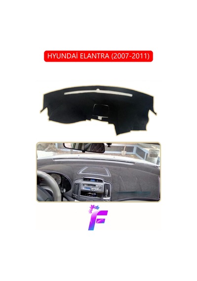 Hyundai Elantra 2007-2011 Uyumlu Torpido Örtüsü Yansıma Önleyici Hızlı Montaj Koruma G15