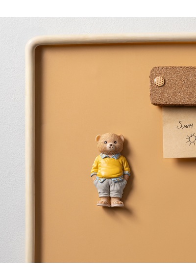 Madame Coco Champ Bear Magnet - Sarı - 4x8 Cm 8684427186886