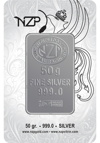 Nadir 50 Gram Külçe Gümüş