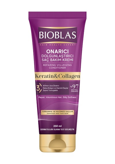 Bioblas Keratin & Collagen Saç Bakımı Kremi 250 Ml - 6 Adet Tarı