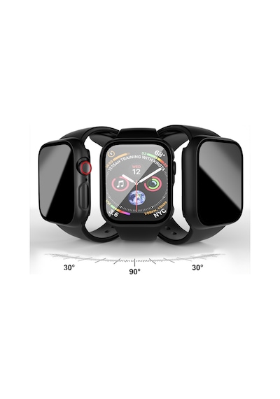 Apple Uyumlu  Watch Series 7 8 9 41mm Hayalet Pc Sert Kasa Ekran Koruycu 360 Güvenli Koruma