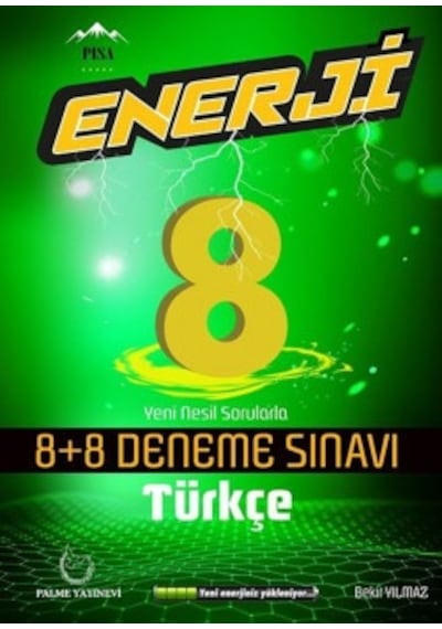 Palme Yayınları 8. Sınıf Lgs Enerji Türkçe 8+8 Deneme Sınavı