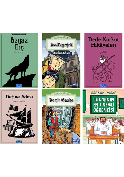 Dünyanın En Önemli Öğrencisi.beyaz Diş .demir Maske .define Adası Dede Korkut Hikayeleri Hediyeli