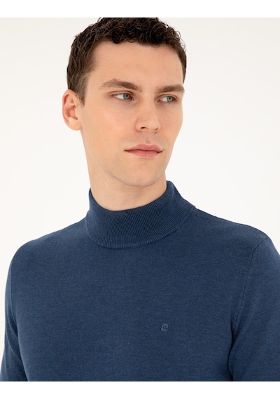 Pierre Cardin Erkek İndigo Melanj Kazak /triko 50296548-vr155 İndigo Melanj