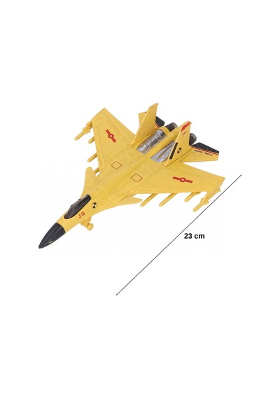 J-15 Savaş Uçağı Oyuncak Işıklı Çek Bırak Maket Jet 23 Cm - Piller Dahil