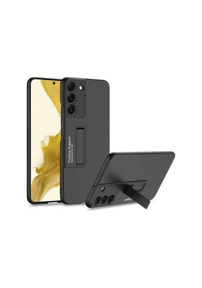 Galaxy S22 Plus Kılıf Zore Standlı Ays Kapak Siyah