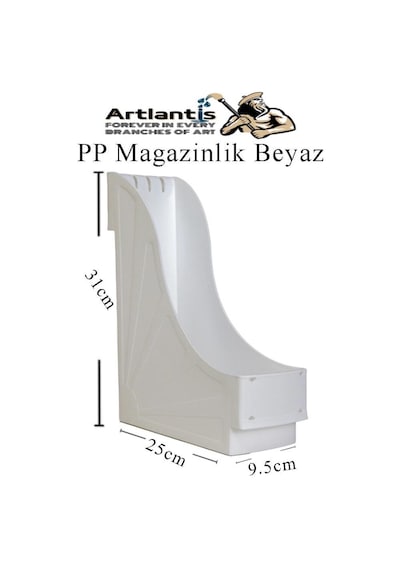 Plastik Magazinlik Beyaz 2 Adet Plastik Kutu Klasörü Magazinlik A4 Dosya Ve Masa Düzenleyici Sınıf Ev Ofis
