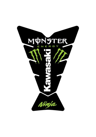 Grippatch Kawasaki Zx-4rr 2025 İle Uyumlu Monster Tank Pad - Depo Koruma Siyah