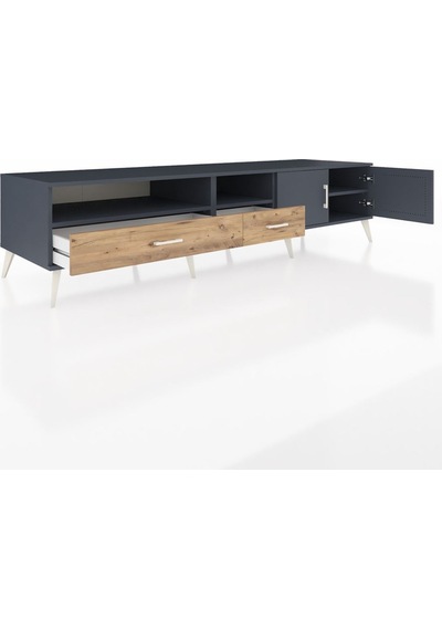 Kronos Tv Ünitesi 3 Raflı 2 Çekmeceli 2 Kapaklı 220x59x51 Antrasit-antrasit/çam Antrasıt/atlas Çam - Antrasıt Kronos Tv Ünitesi 3 Raflı 2 Çekmeceli 2 Kapaklı 220x59x51 Antrasit-antrasit/çam Antrasıt/atlas Çam - Antrasıt
