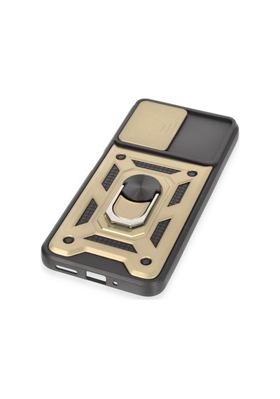 Xiaomi Redmi Note 12 5g Uyumlu Kılıf Pars Lens Yüzüklü Silikon - Gold