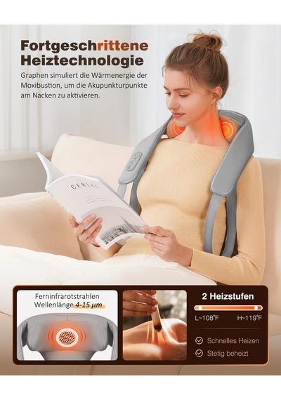 Knqze Shiatsu Masaj Aleti 4d, 2026 Isı İle Kablosuz Boyun Masajı, Geliştirilmiş Grafen Isıtma, Boyun, Omuz, Sırt İçin 4d Shiatsu Derin Yoğurma Boyun Masajı, Erkekler İçin Hediyeler, Gri Knqze Shiatsu Masaj Aleti 4d, 2026 Isı İle Kablosuz Boyun Masajı, Geliştirilmiş Grafen Isıtma, Boyun, Omuz, Sırt İçin 4d Shiatsu Derin Yoğurma Boyun Masajı, Erkekler İçin Hediyeler, Gri
