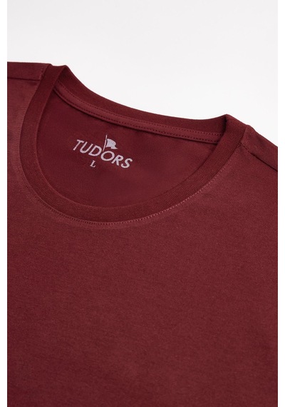Tudors Unisex 3'lü Paket Siyah-beyaz-bordo Rengi Slim Fit Dar Kesim %100 Pamuk Bisiklet Yaka Tişört-32896 Multi Çok Renkli Tudors Unisex 3'lü Paket Siyah-beyaz-bordo Rengi Slim Fit Dar Kesim %100 Pamuk Bisiklet Yaka Tişört-32896 Multi Çok Renkli