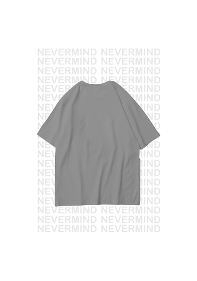 Nevermind Sevgili Kombini Sevimli Köpek Ve Kalp Baskılı Oversize Unisex Çif Bej