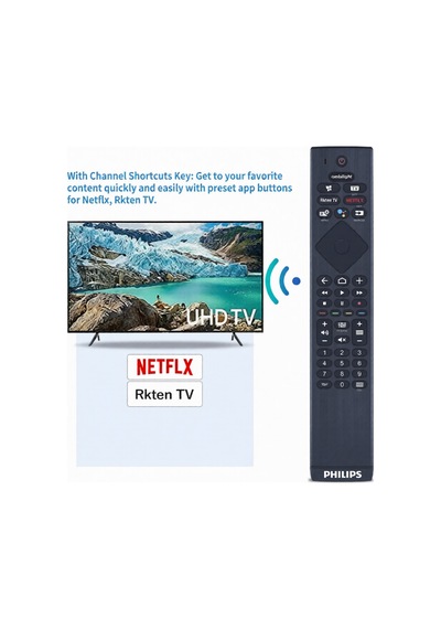 Philips Ambilight Rakuten Netflix Tuşlu Ses Komutlu  Kumandası 54865350