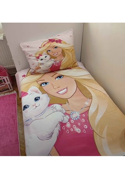 Evsehomes Barbie Yatak Örtüsü Yastık Kılıfı