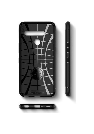 Spigen V50 Thinq İle Uyumlu Kılıf Rugged Armor Black