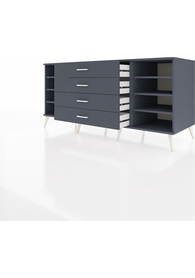 Kronos Konsol 6 Raflı 4 Çekmeceli 176x59x83 Antrasit-antrasit/antrasit Antrasit/antrasit Kronos Konsol 6 Raflı 4 Çekmeceli 176x59x83 Antrasit-antrasit/antrasit Antrasit/antrasit