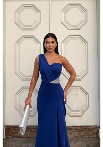 Genel Markalar Kadın Modern Tasarım Tek Omuz Taş Detaylı Abiye Elbise Saks - 925383873 Saks Genel Markalar Kadın Modern Tasarım Tek Omuz Taş Detaylı Abiye Elbise Saks - 925383873 Saks