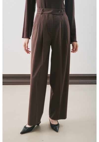 Manuka Classıc Pileli Pantolon Kahverengi Aw25pnt00005-122 Kahverengi
