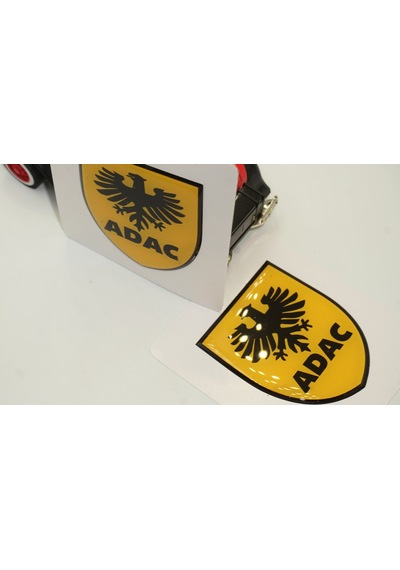 Adac Logo Damla Silikon Sticker 2 Li Set