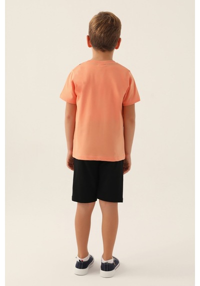 U.S. Polo Assn. Lisanslı Since Turuncu Erkek Çocuk Bermuda Takım 5274-43185 Turuncu