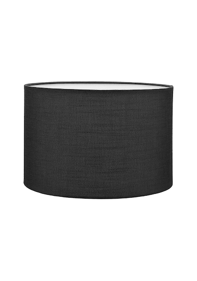 Siyah Abajur Başlığı Çap 30 Cm Kumaş Silindir A856 Siyah