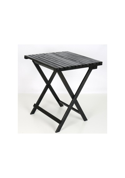 Balkon Ve Bahçe Katlanir Masa Siyah 60x60 Cm Wdn610