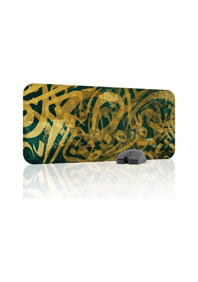 Kaligrafi Kaymaz Dikişli Kauçuk Oyuncu Mousepad V3 - 70x30 Xl Gaming Mouse Pad Fare Altlığı