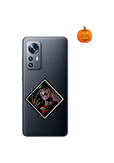 Dali Design Xiaomi Mi 12 Lite Uyumlu Şeffaf Kılıf Horror 2 Tasarımlı